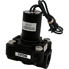 Small black DC water pump with EPDM label and coiled power cable attached.